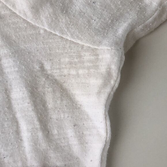 prAna Women’s Round Neck 2 Button L/S White Top Organic Cotton Tag Size Medium - Picture 9 of 14